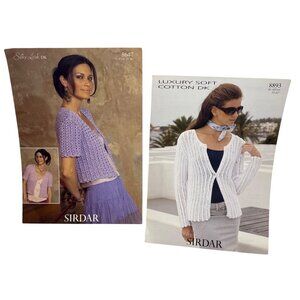 Sirdar Womens Knitting Patterns For Cardigans 8647 & 8893